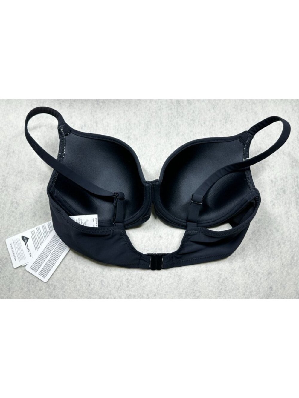 Fantasie Moulded Balcony Bikini Top Women 30DD Navy Blue White Swim Resortwear - Picture 2 of 8